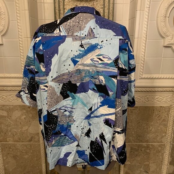 Attitudes by Renee. Sz M (4X). Bust 60". Cotton Blend Short Sleeve Top. B81. - Picture 4 of 5